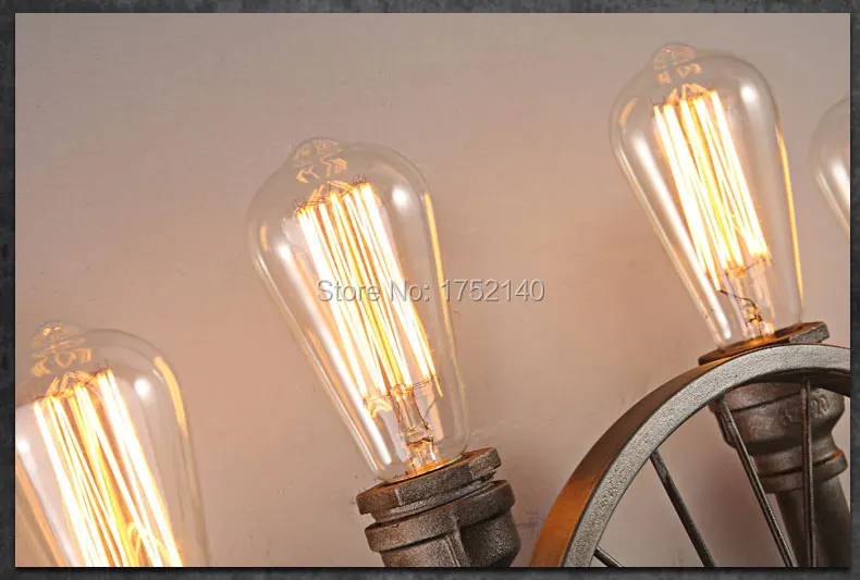 Винтажный Железный настенный светильник в стиле лофт. Креативная велосипедная