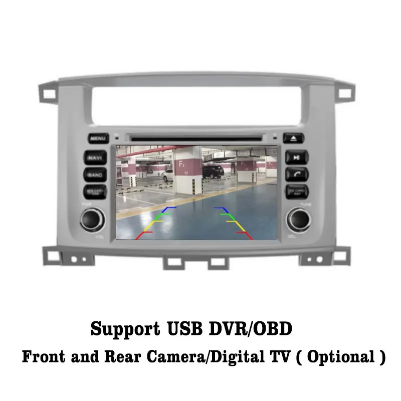 Liislee Android 7 1 2G ram для Toyota Land Cruiser 100 автомобильный Радио аудио и видео мультимедийный