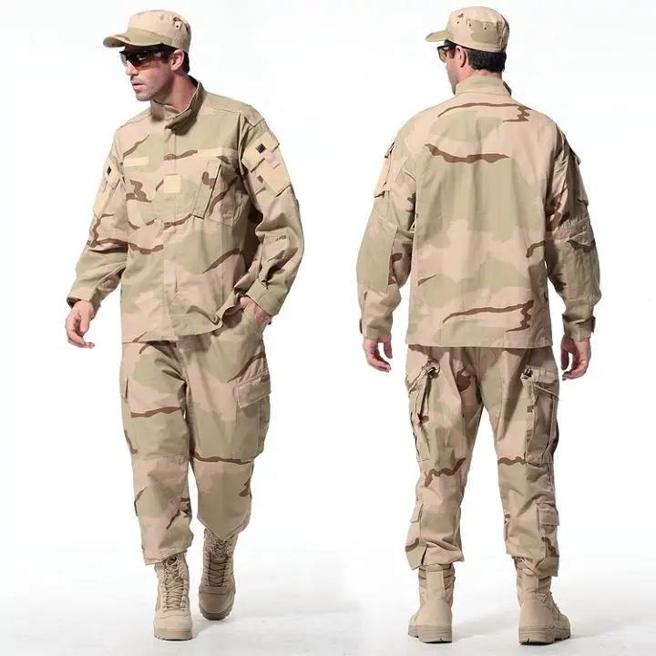Тактический Рип-стоп Камуфляж Хаки Военная Униформа DCU военная одежда боевой тактический комплект куртка и брюки.