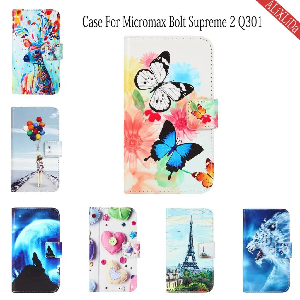 Чехол Для Micromax Bolt Supreme 2 Q301 Модный высококачественный кожаный защитный чехол с