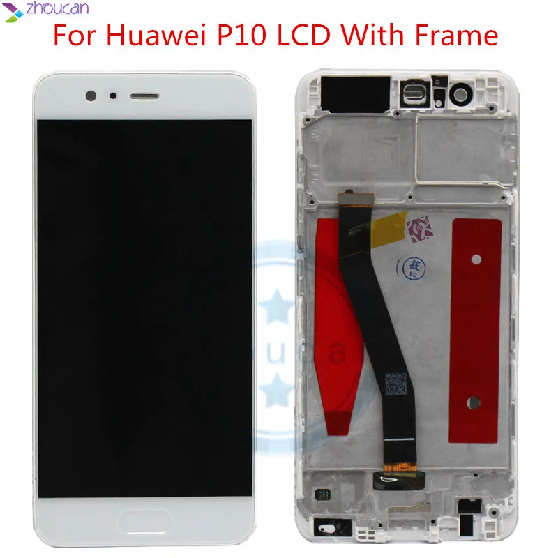 Huawei P10 ЖК дисплей кодирующий преобразователь сенсорного экрана в сборе с рамкой