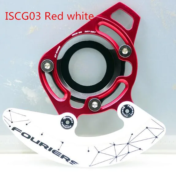 ISCG 03 red white FOURIERS CNC велосипедная цепь направляющая Сверхлегкая сеть MTB направляющая предназначена для MTB 1x10/XX1/X01 система привода поезда 32t~ 38t цепные кольца - Цвет: ISCG 03 red white