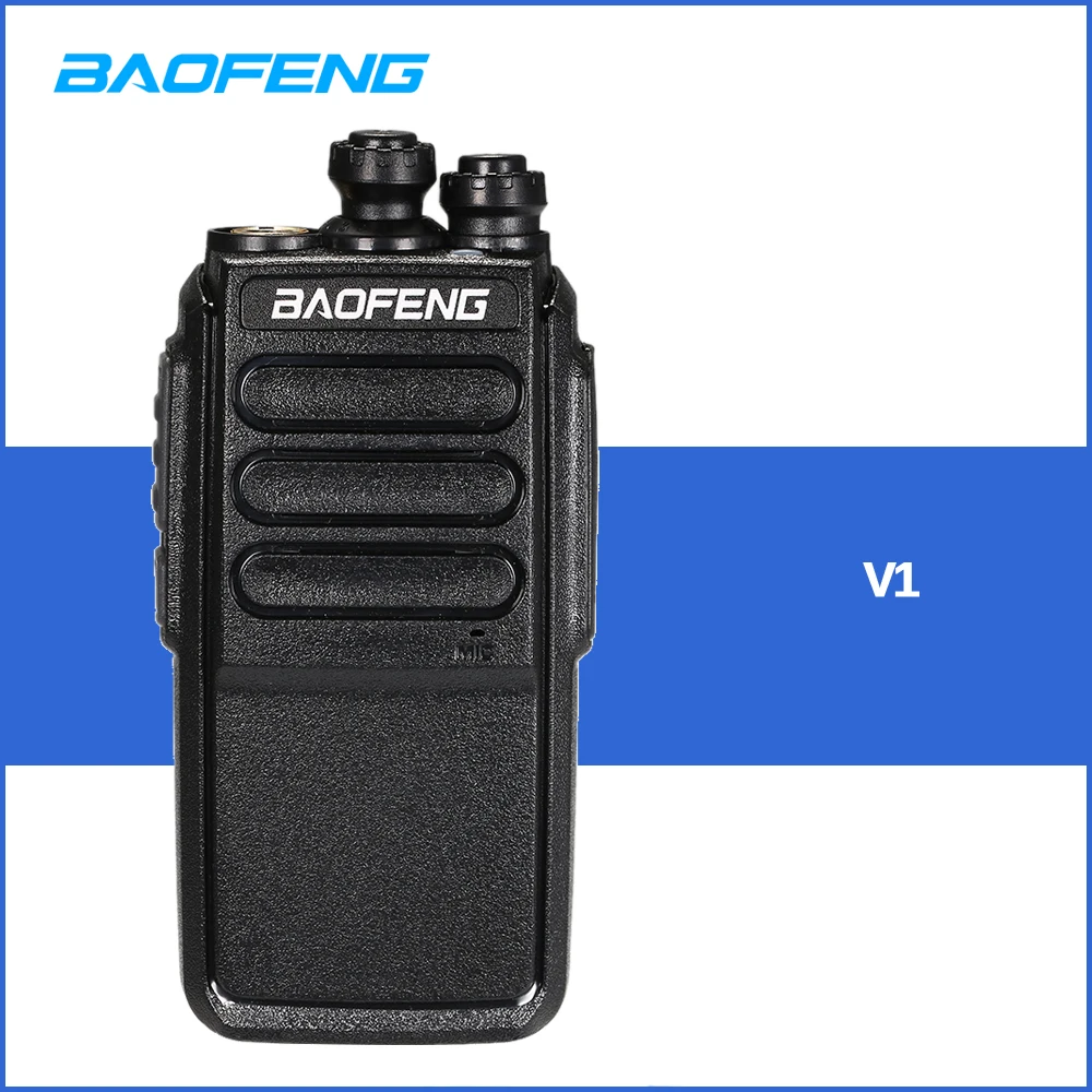 BAOFENG V1 UHF 400-470 МГц Портативный трансивер Interphone 16 каналов памяти PTT ключ запуска батарея экономия рация