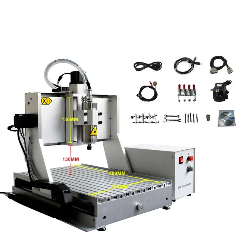 CNC Металл гравировальный станок 6040 для стали медь алюминий 1500 Вт водяное