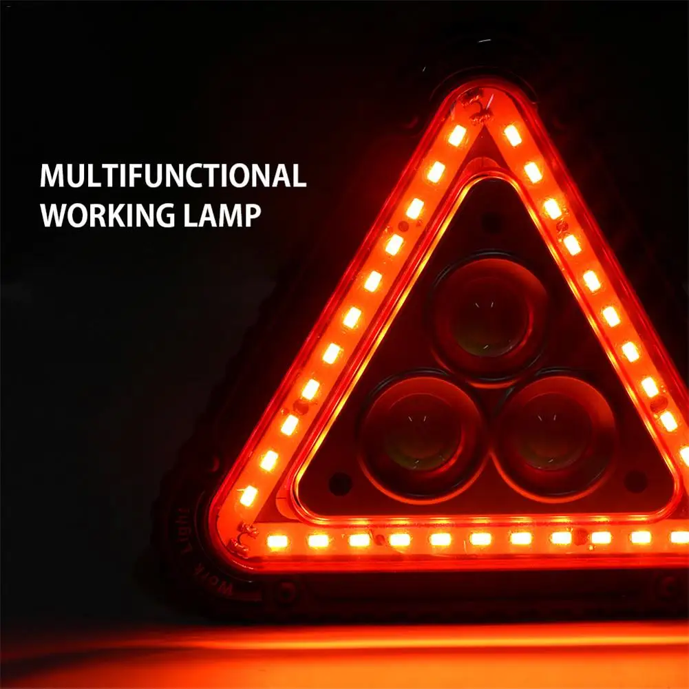 

3COB + 36LED High Brightness Work Light Warning Light USB Rechargeable 180 Degree Adjustable Function Outdoor Camping Tent Light