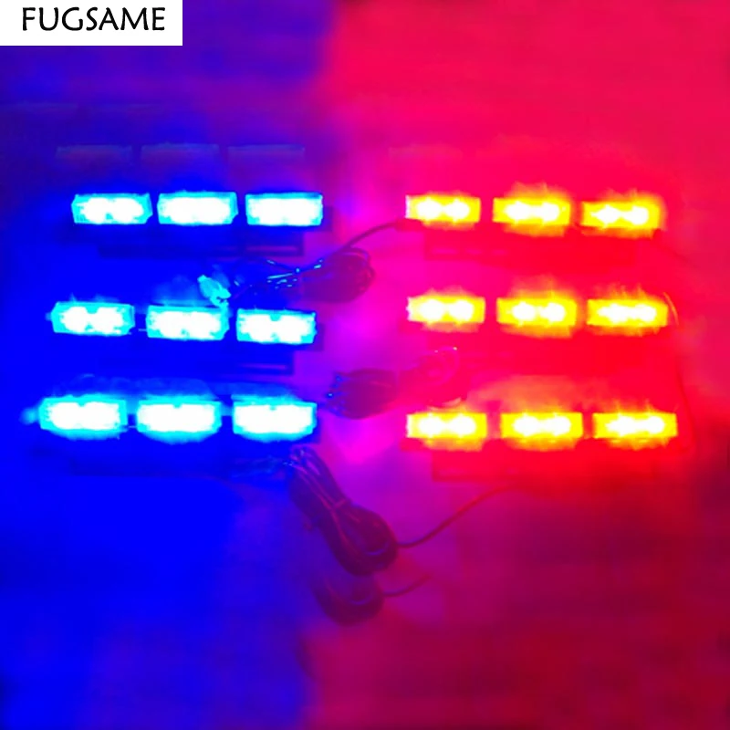 FUGSAME супер яркий 6*6 LED автомобиль Грузовик Лодка вспышка стробоскоп снег дождь
