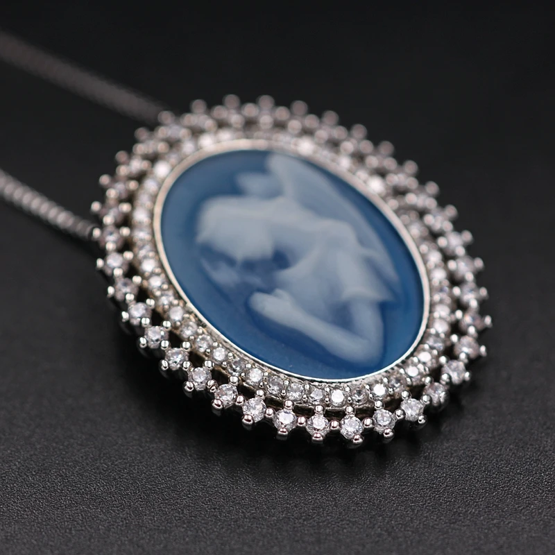 Женское ожерелье с кулоном в виде ракушки Девы Марии Подарочный Кулон овальной