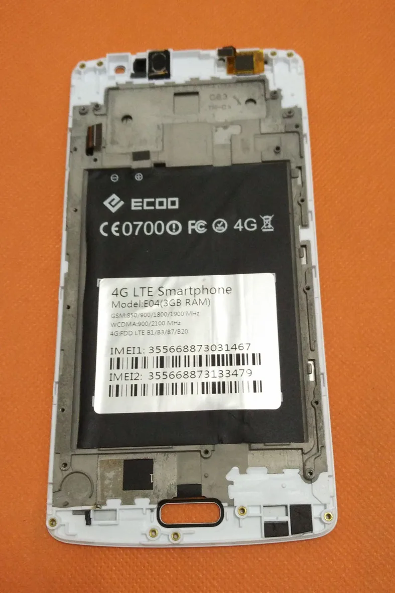 Used Original LCD Display + Touch Screen Frame for ECOO E04 MTK6752 Octa Core 3GB RAM 5.5" FHD1920x1080 Free shipping | Мобильные