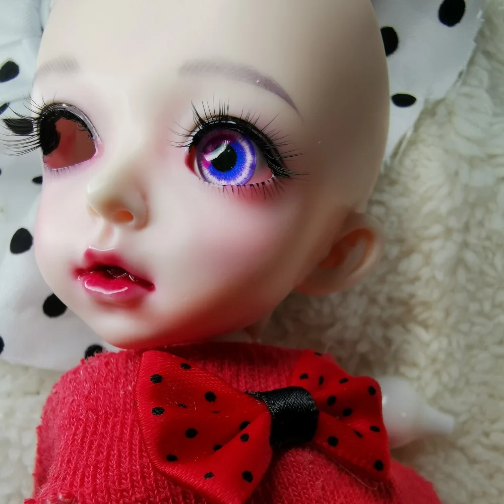 2 вида цветов розовые фиолетовые глаза bjd для игрушек sd глазные яблоки 1/3 1/4 1/6 BJD