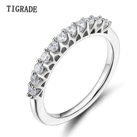 tigrade women ring 925 sterling silver wedding band cubic zirconia 100 silver rings wedding rings anillos plata 925 para mujer