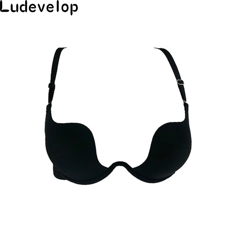 Глубокий U Low Cut Push Up женщин белье V бюстгальтер спинки Невидимый Кабриолет