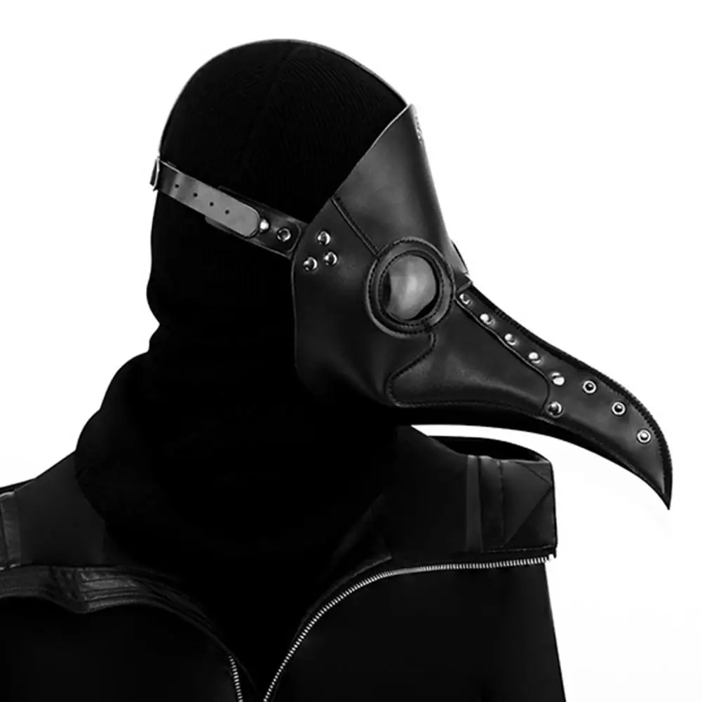 MISSKY Halloween PU Beak Mask Steampunk Cool Bird Mouth Masquerade Party Cosplay Props | Тематическая одежда и униформа