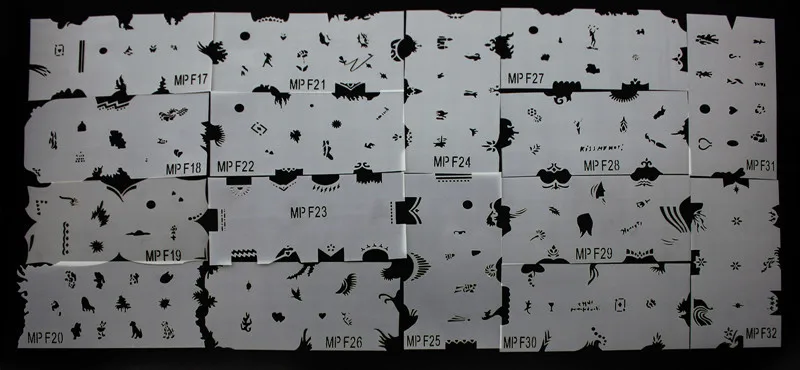 Фотообои трафареты 8 листов больше 80 дизайнов фотогвоздей|airbrush nail art|nail art airbrushnail