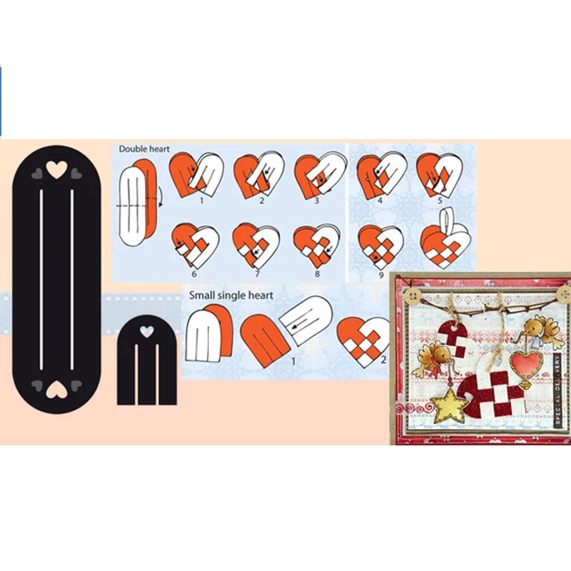 2 шт./компл. трафарет для рукоделия и скрапбукинга декоративные бумажные карты