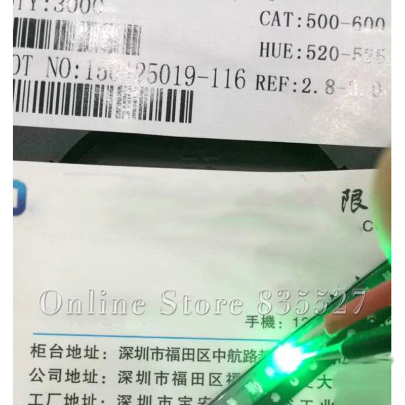 

1000pcs/lot 3216 1206 emerald green SMD lamp beads super bright LED light emitting diode leds highlight Luminous tube