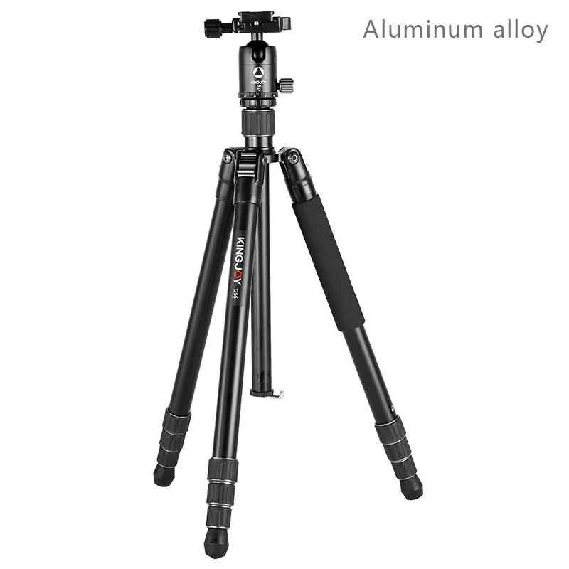 G55-Aluminum alloy KINGJOY G55 штатив для камеры гибкий штатив монопод Dslr для всех моделей профессионального видео Para Movil Гибкий штатив Stativ mini - Цвет: G55-Aluminum alloy