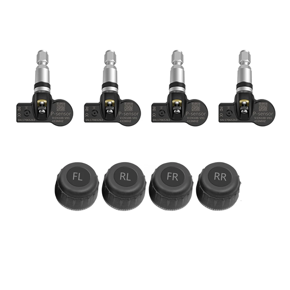 EKIY система контроля давления в шинах TPMS для Android автомобильный DVD Navi USB датчики шин Система мониторинга сигнализации комплект с 4 датчиками