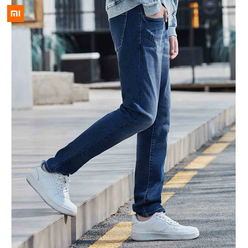 Новые тонкие прямые джинсы Xiaomi Mijia Youpin 90 point COOLMAX из высокоэластичной ткани