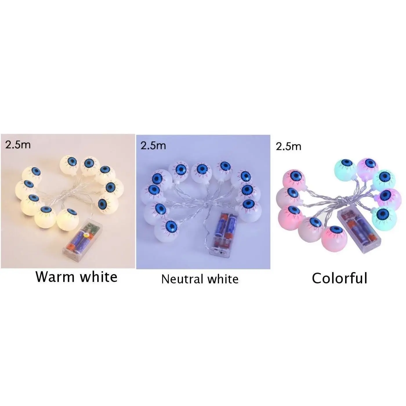 10/20 светодиодов вечерние забавные карнавальные гирлянды Хэллоуин Тыква Глазные
