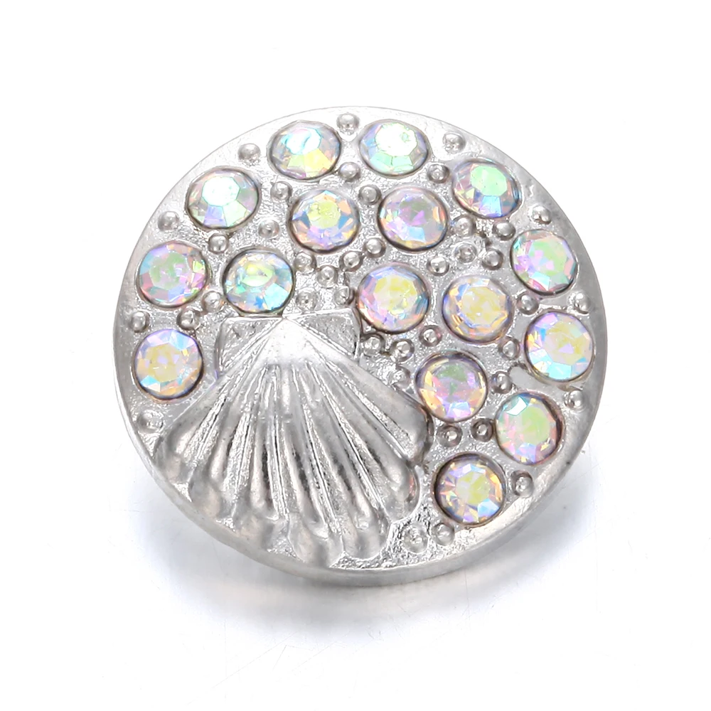 6 шт./лот новые ювелирные изделия 18 мм металлические кнопки стразы защелки