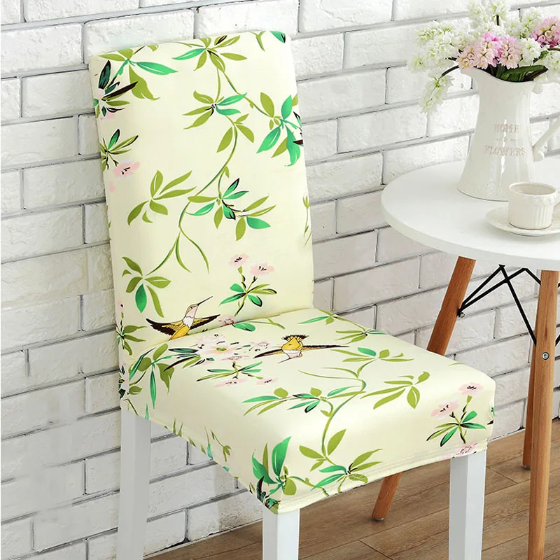 Monily яркий цвет современный чехол для стула цветочный принт растения спандекс