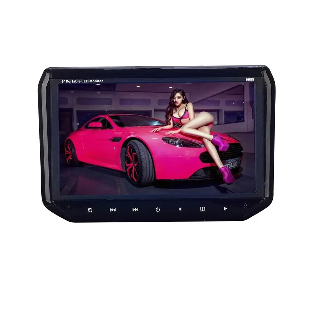

9 Inch Car Headrest Monitor MP5 Video Player USB TFT LCD Screen Car Pillow Headrest Monitor