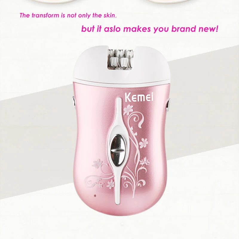 Kemei Mini 3 в 1 Женский Электрический эпилятор инструмент для ухода за ногами триммер