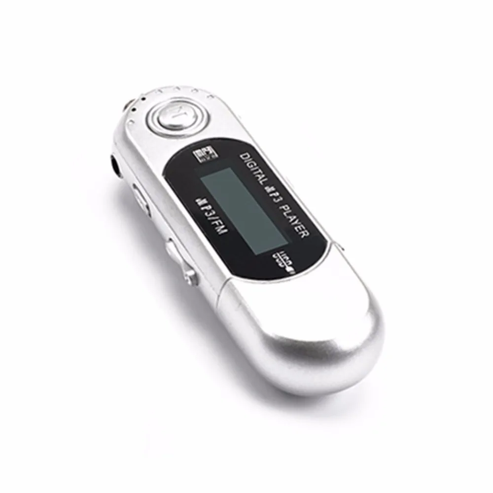 Цифровой мини USB MP3 музыкальный плеер FM радио Функция с TF слот для карт ЖК-экран портативный USB флэш-накопитель с наушниками