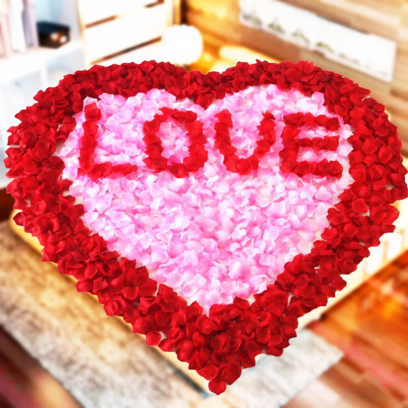 3000 штук Искусственные цветы Шелковые лепестки роз Свадебные церковные макеты DIY