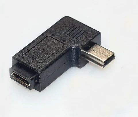 20 шт./лот угловой мини-адаптер USB папа-USB Мама под углом 90 градусов | Компьютеры и