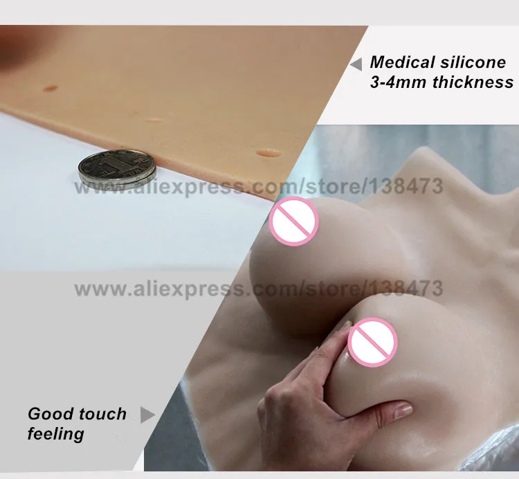 ST 2 C высококачественные силиконовые формы для груди мужчин трансвеститов