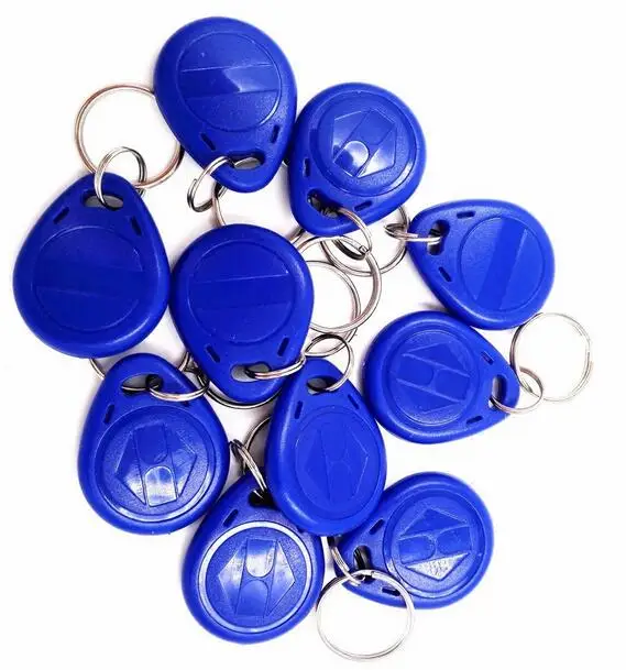 

SmartYIBA 10 pcs/lot Blue RFID Card Keyfobs Rfids Card ID Key Fobs 125 KHz Id Card For Access Control System