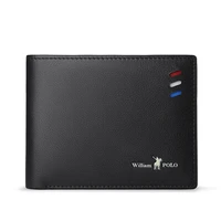 leather wallet fashion cowhide short mini wallet pocket purse