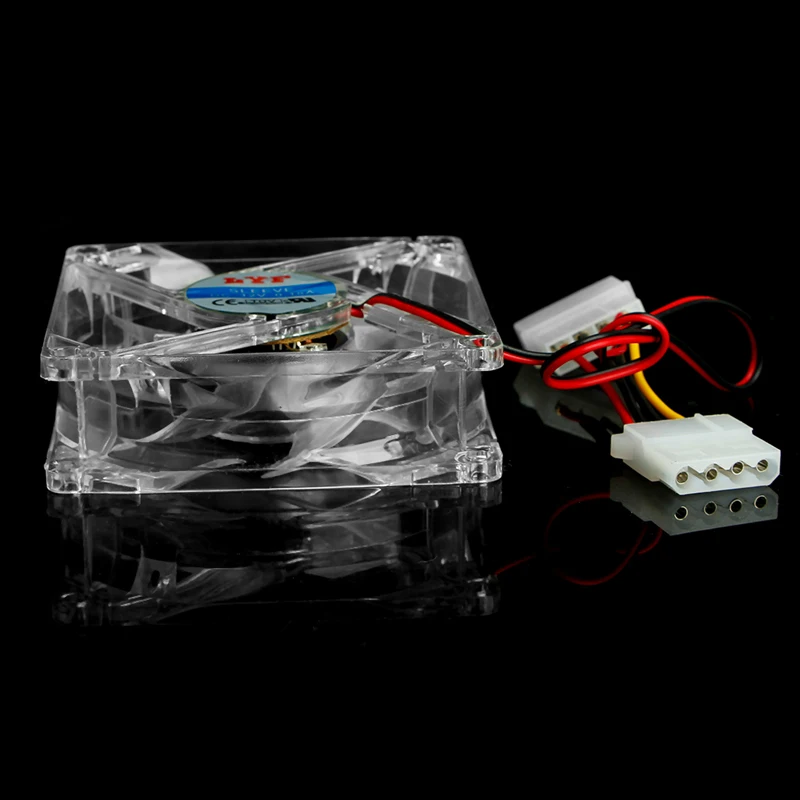 25CFM Clear 4 светодиодный Blue Neon светильник 80 мм 12 В 0.18A PC компьютерный чехол