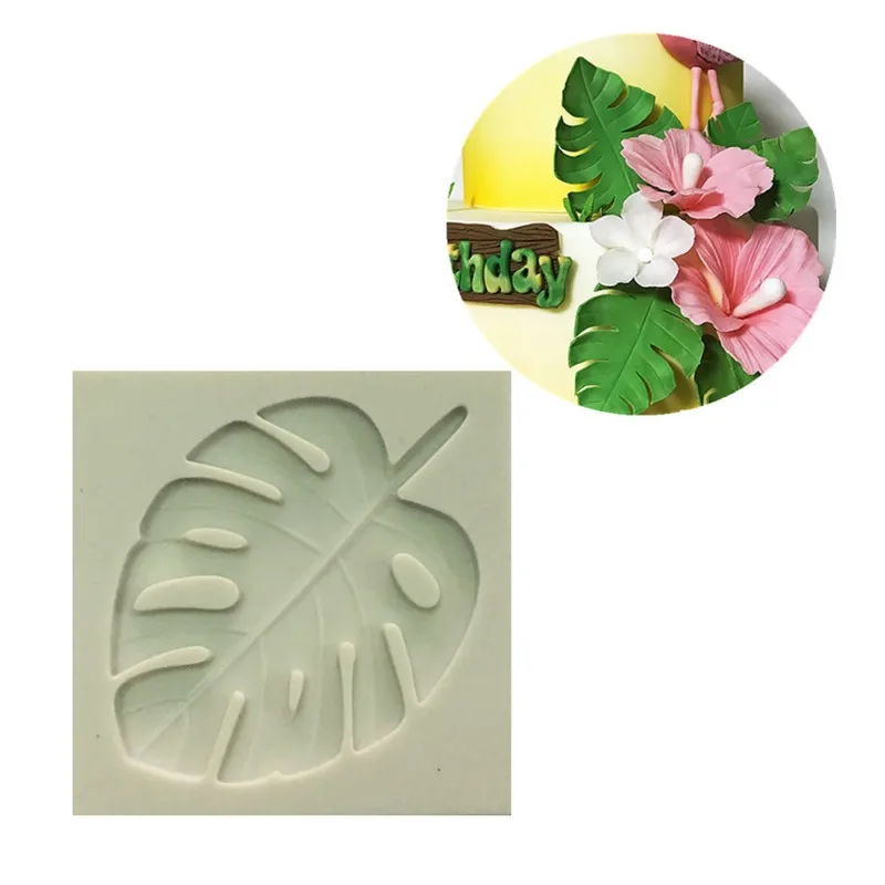 3D лист Тропического Дерева Sugarcraft силиконовые формы инструменты для украшения