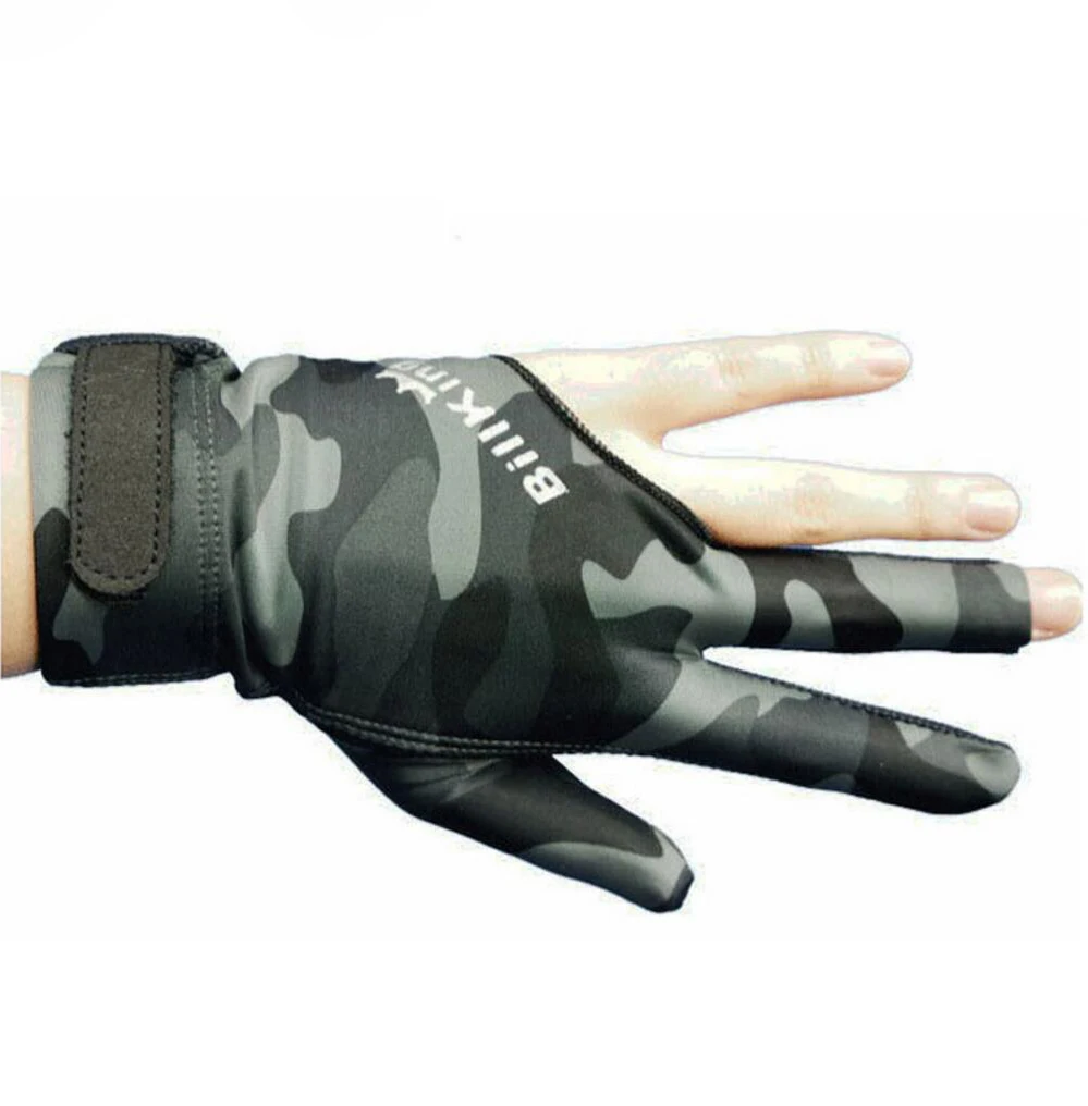 Billiard Pool Cue Gloves Camouflage Snooker Cue Gloves Durable Comfortable Gloves Professional Blilliards Accessories