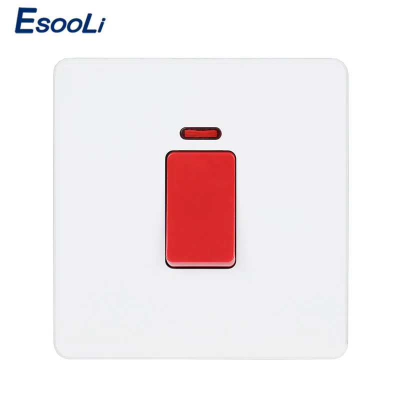 Переключатель водонагревателя Esooli с неоновым светодиодным индикатором стандарт