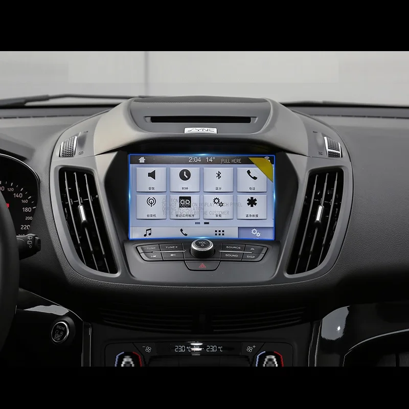Для Ford Kuga 2013 автомобильные аксессуары gps навигации закаленное Стекло Экран протектор Сталь защитная пленка