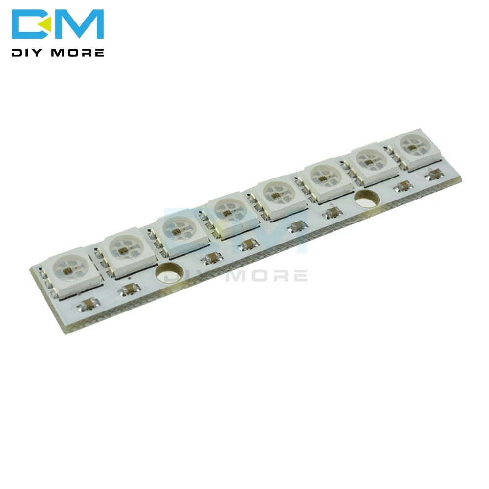 WS2812 WS 2811 5050 RGB СВЕТОДИОДНЫЙ модуль панели лампы 5 в 8 битный Радужный светодиодный