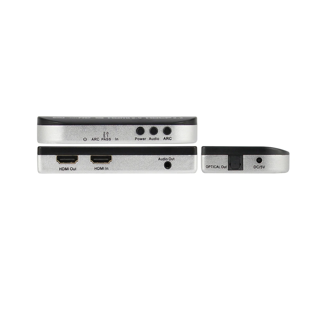 HDMI 2 0 экстрактор в и оптический TOSLINK SPDIF + 3 5 мм стерео аудио конвертер 4K 3D ARC