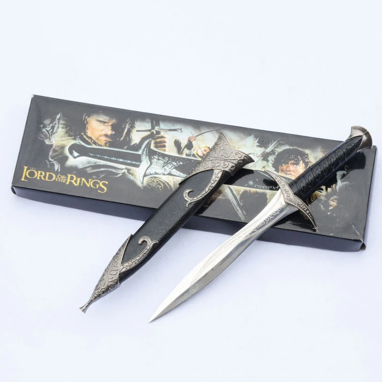 Нержавеющая сталь короткий меч изысканный Властелин колец мини Жалящий