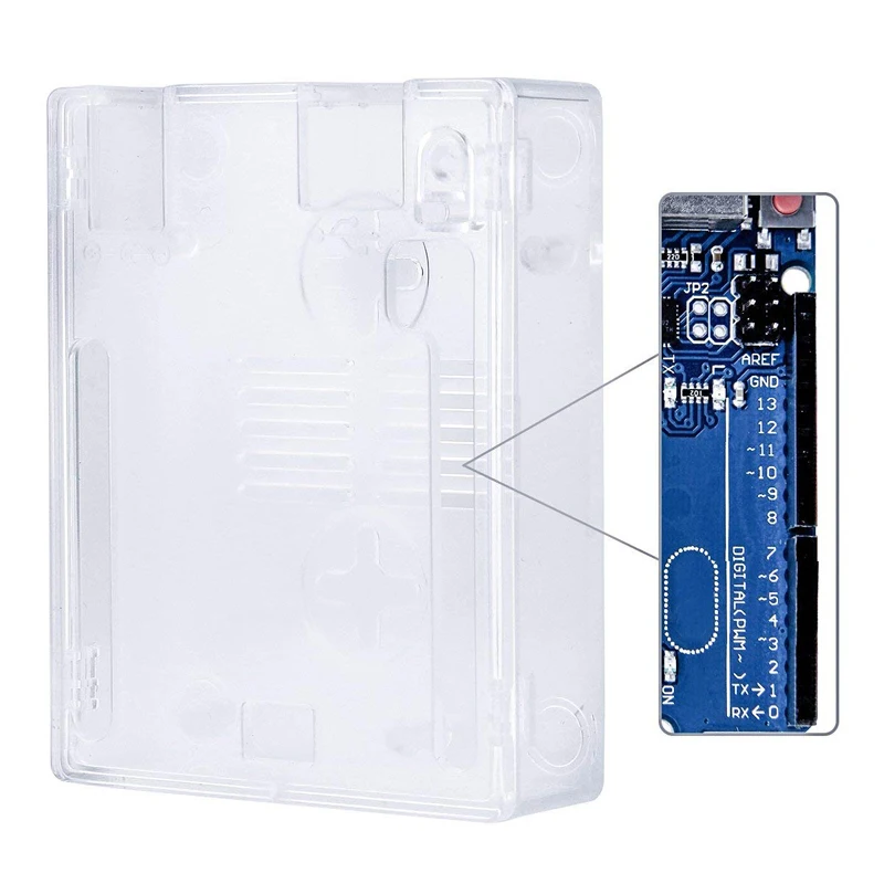 Aokin для Arduino Uno R3 чехол корпус прозрачный акриловый коробки | Компьютеры и офис