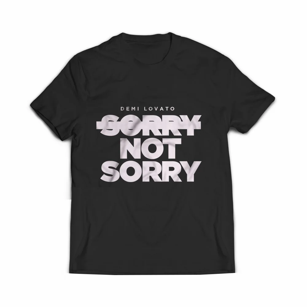 GAAJ &quotDemi Lovato Sorry Not Sorry&quot футболка Женская мода плюс размер женская Женские