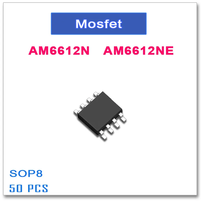 50 шт. SOP8 AM6612N AM6612NE 6612 N-Channel High quality AM | Электроника