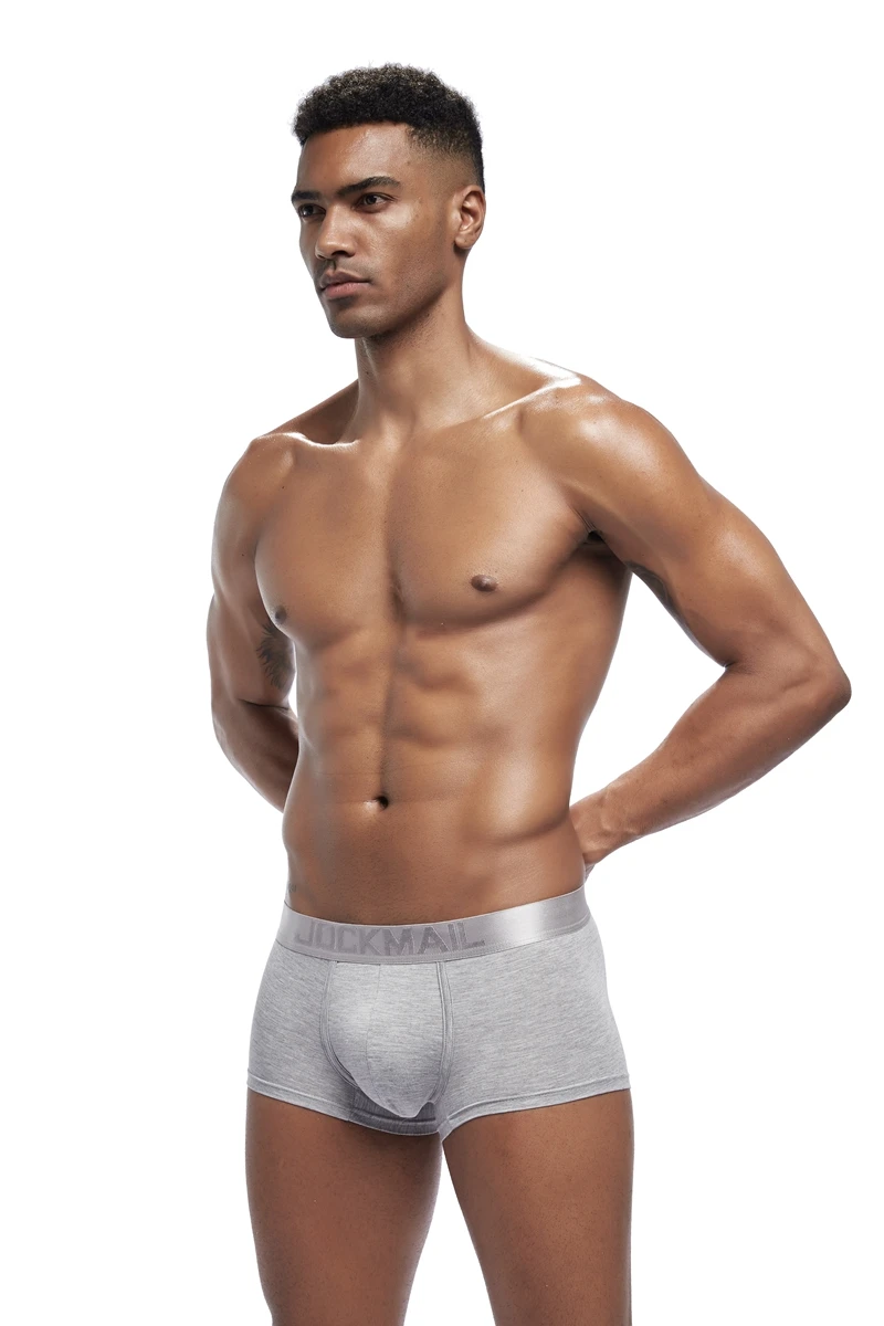 JOCKMAIL 4 шт./лот мужские трусы боксеры шорты Мужские Шорты для купания Модальные сексуальное мужское нижнее белье; трусы-боксеры U выпуклая мужские трусы Гей-трусы