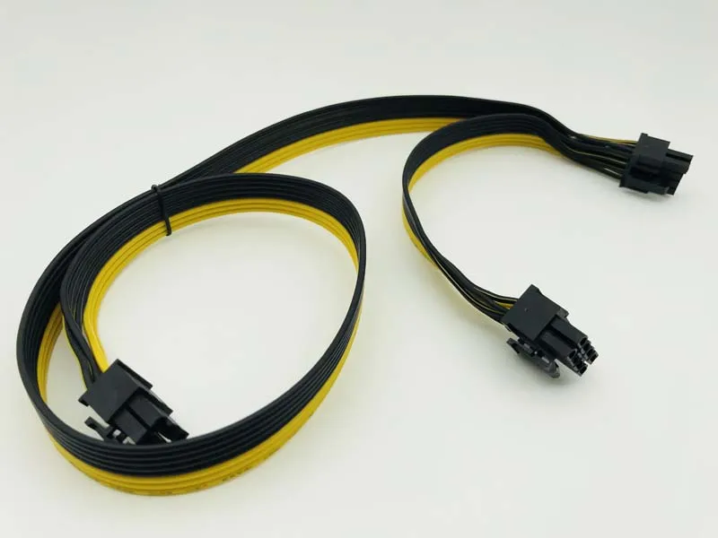 2 порта PCI E Express 6 контактный штекер двойной 8 Штекерный адаптер GPU графическая