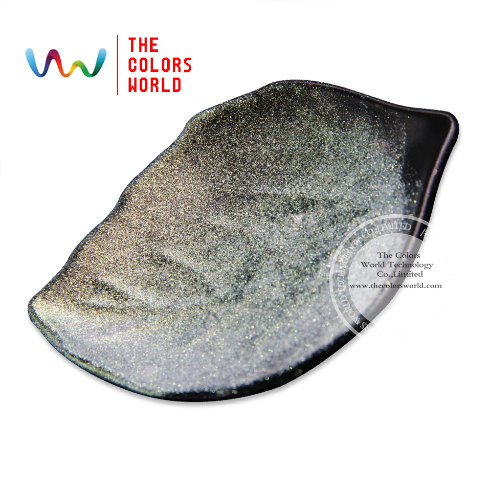 TCWB 169 синий/зеленый/золотистый разноцветный перламутровый пудра Хамелеон