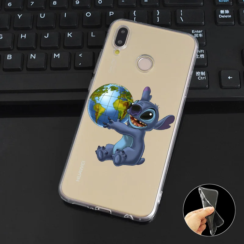 DREAMFOX L062 Lilo и Ститч Мягкий ТПУ силиконовый чехол для huawei Honor 6A 6C 7X9 10 P20 P30 Lite Pro P Smart 2019
