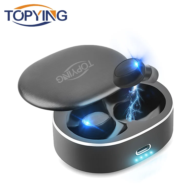 TOPYING TWS 5 0 Мини Bluetooth наушники Беспроводные спортивные 3D стерео гарнитура с