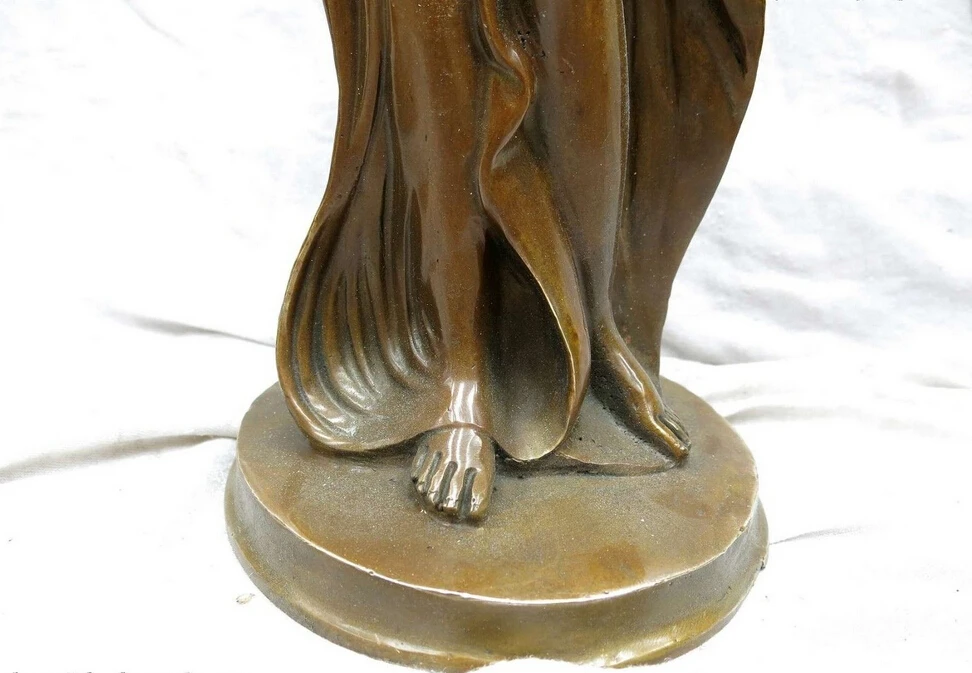 17 &quot китай латунь медь резные красивая скульптура красавица сексуальная красоты